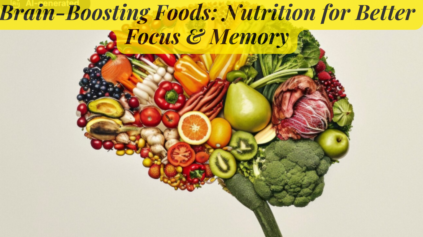 🧠 Brain-Boosting Foods: Nutrition for Better Focus & Memory